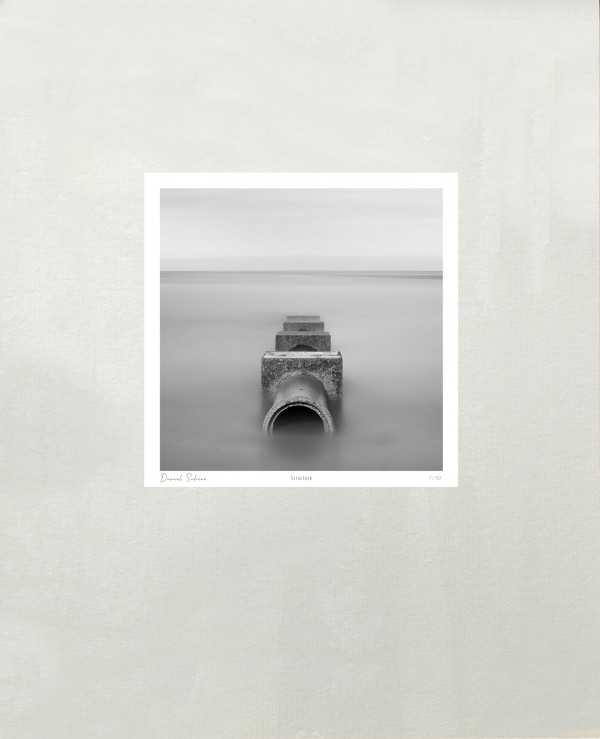 STRUCTURE - Plage du Vicq - Manche - France 2018 - Réalisation au reflex numérique - Pose longue - Photographie N° PL 02