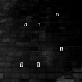 LE MUR NOIR - Caen - Calvados - France 2000 - Hasselblad 6x6 argentique Photographie N° LCT 03