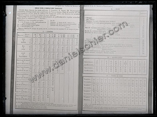 Plaques de verre 1910